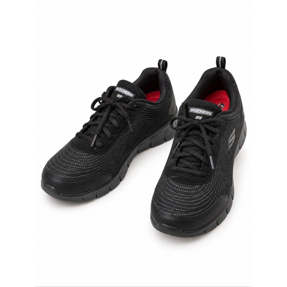 Skechers slip resistant alloy toe memory foam air cooled Synergy Wingo Work Shoe